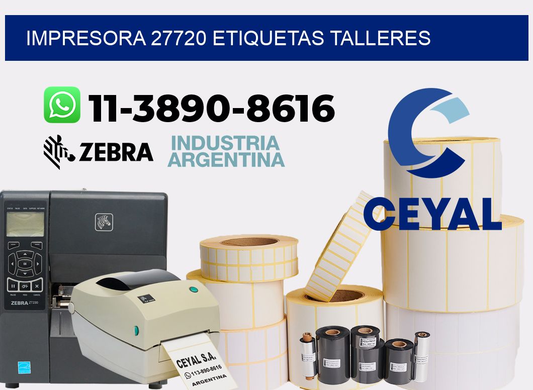 impresora 27720 etiquetas talleres
