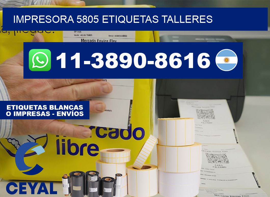 impresora 5805 etiquetas talleres