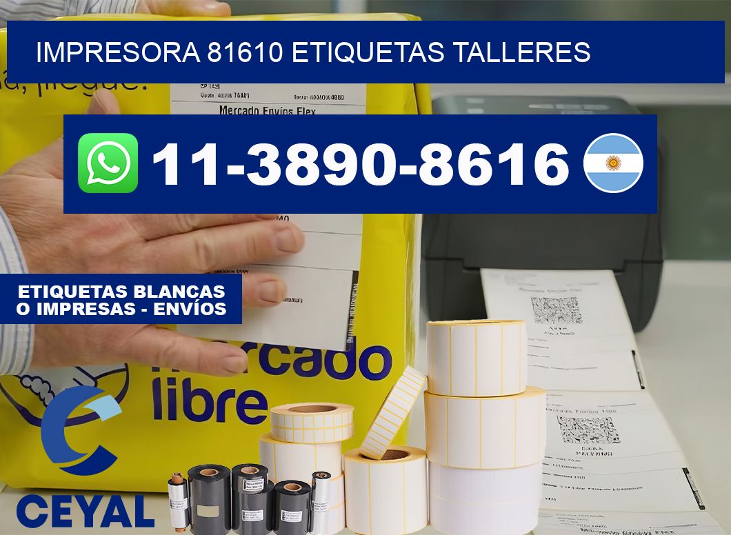 impresora 81610 etiquetas talleres
