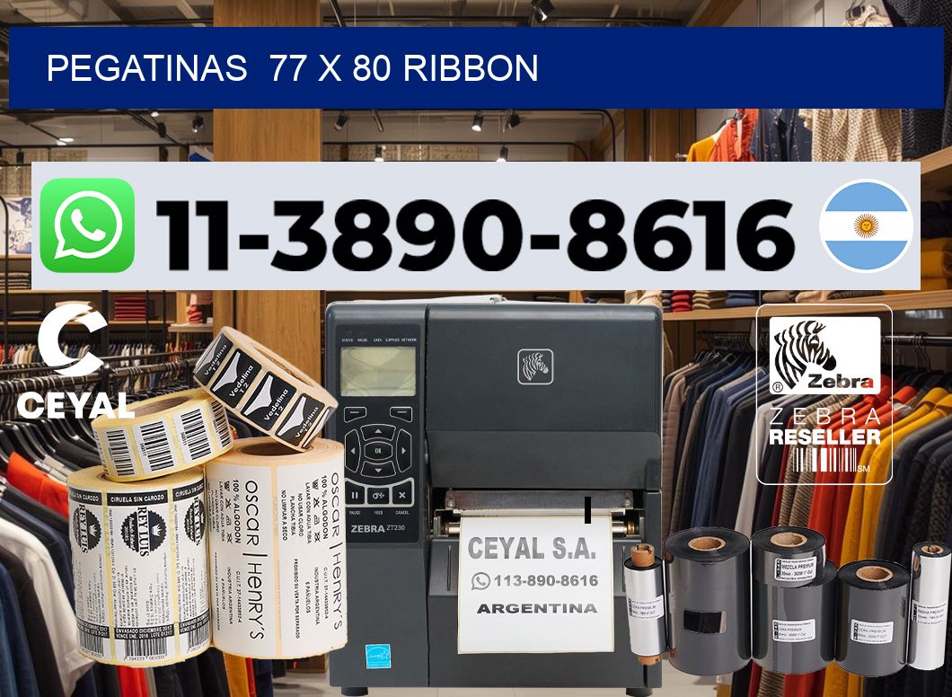 pegatinas  77 x 80 ribbon