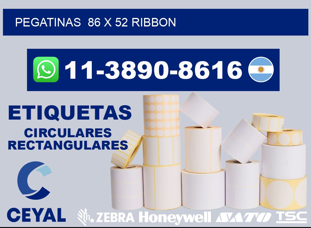 pegatinas  86 x 52 ribbon