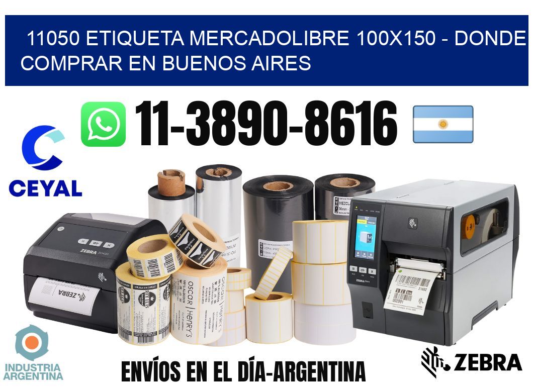 11050 etiqueta MercadoLibre 100x150 - Donde Comprar en Buenos Aires