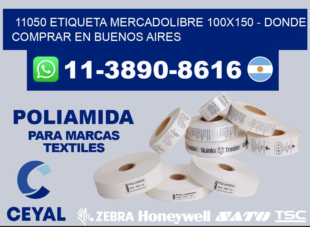 11050 etiqueta MercadoLibre 100x150 - Donde Comprar en Buenos Aires
