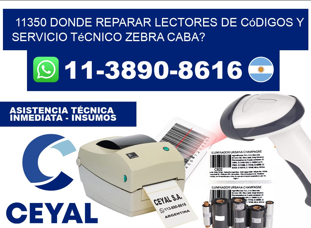 11350 donde reparar Lectores de Códigos y Servicio Técnico zebra Caba?