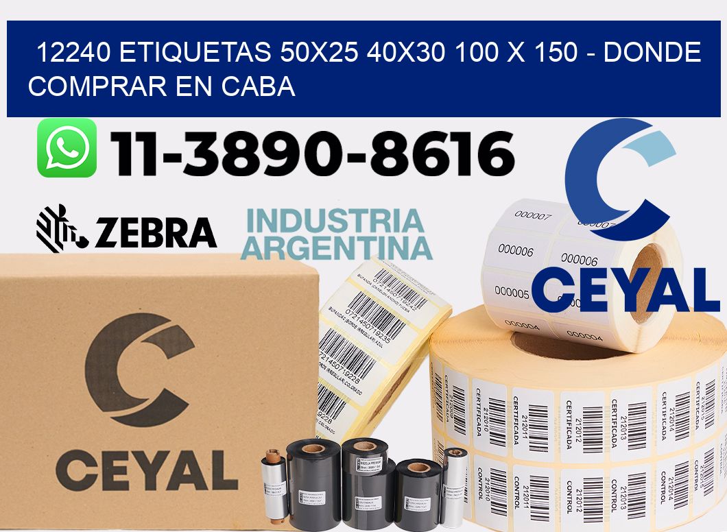 12240 etiquetas 50x25 40x30 100 x 150 - Donde Comprar en Caba