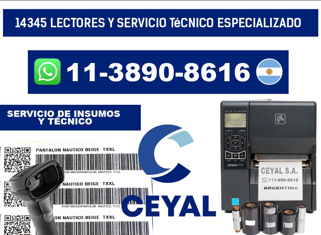 14345 Lectores y Servicio Técnico Especializado