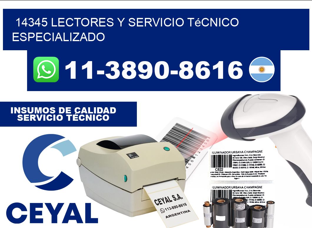 14345 Lectores y Servicio Técnico Especializado