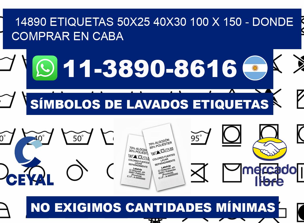 14890 etiquetas 50x25 40x30 100 x 150 - Donde Comprar en Caba