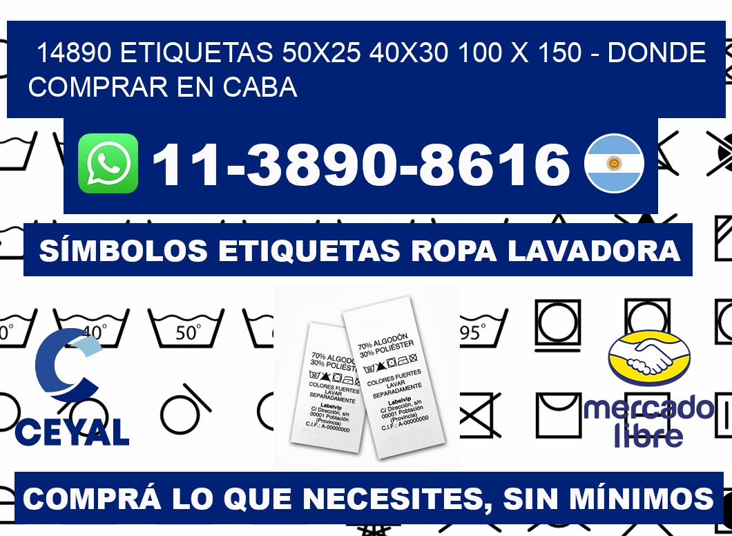 14890 etiquetas 50x25 40x30 100 x 150 - Donde Comprar en Caba