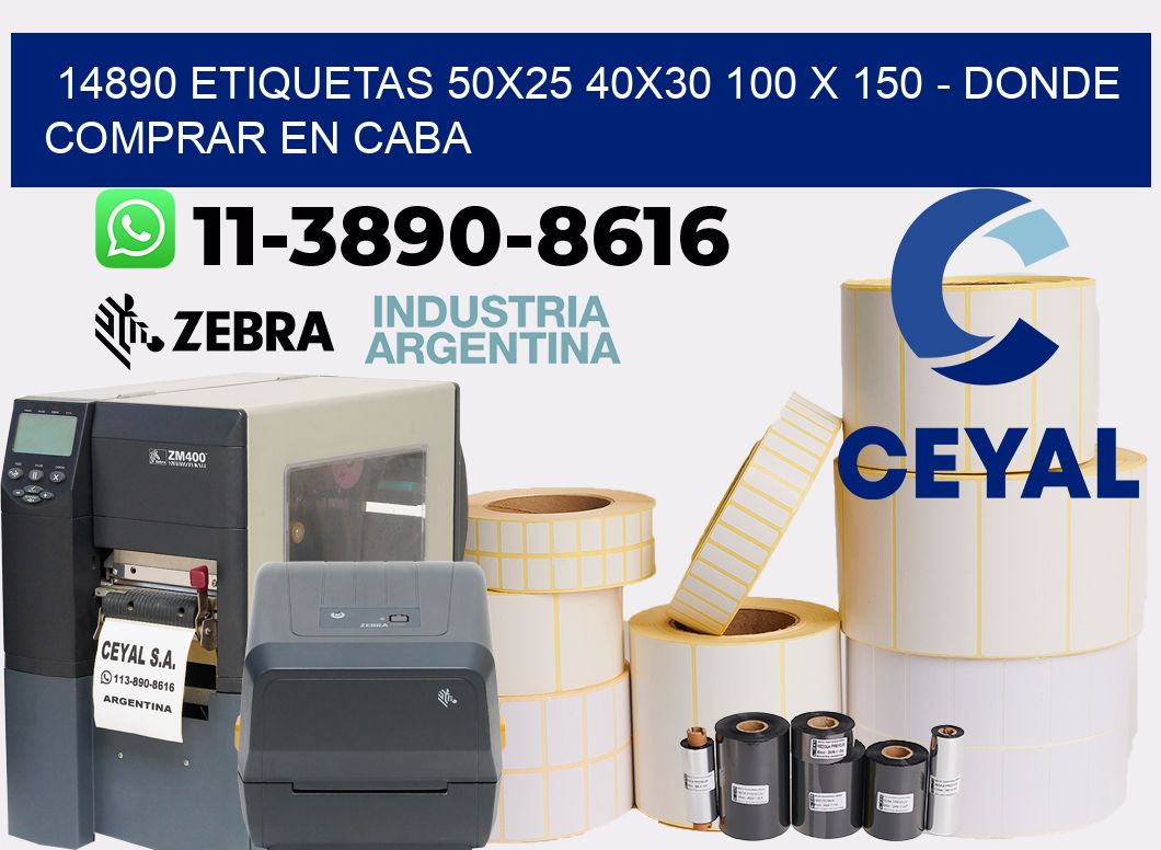 14890 etiquetas 50x25 40x30 100 x 150 - Donde Comprar en Caba