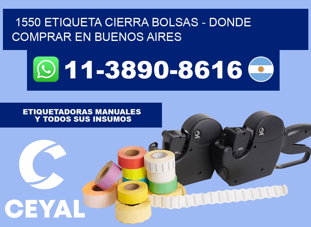 1550 etiqueta Cierra Bolsas - Donde Comprar en Buenos Aires