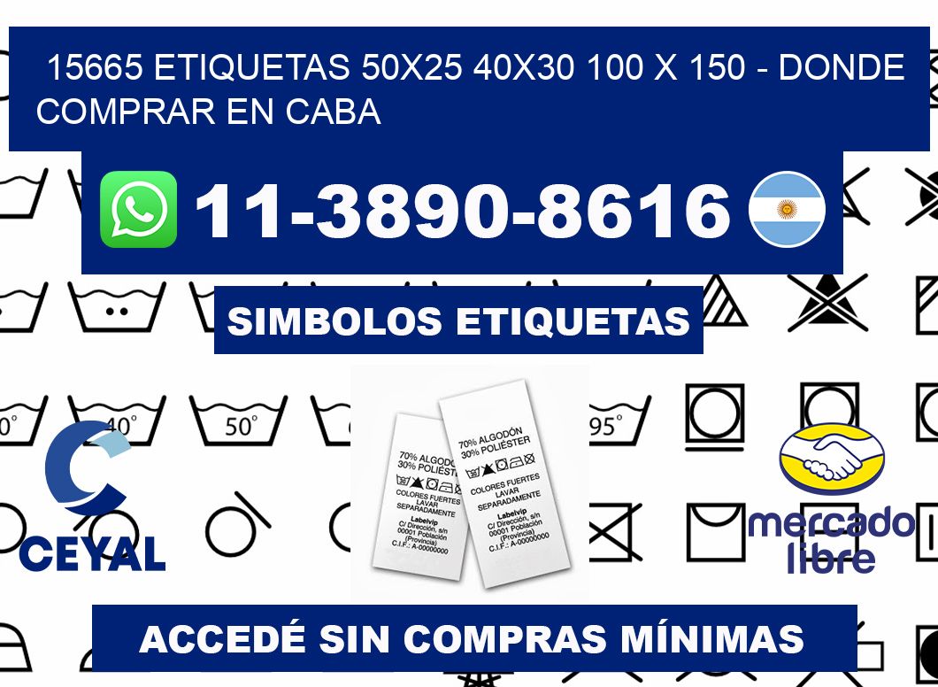 15665 etiquetas 50x25 40x30 100 x 150 - Donde Comprar en Caba
