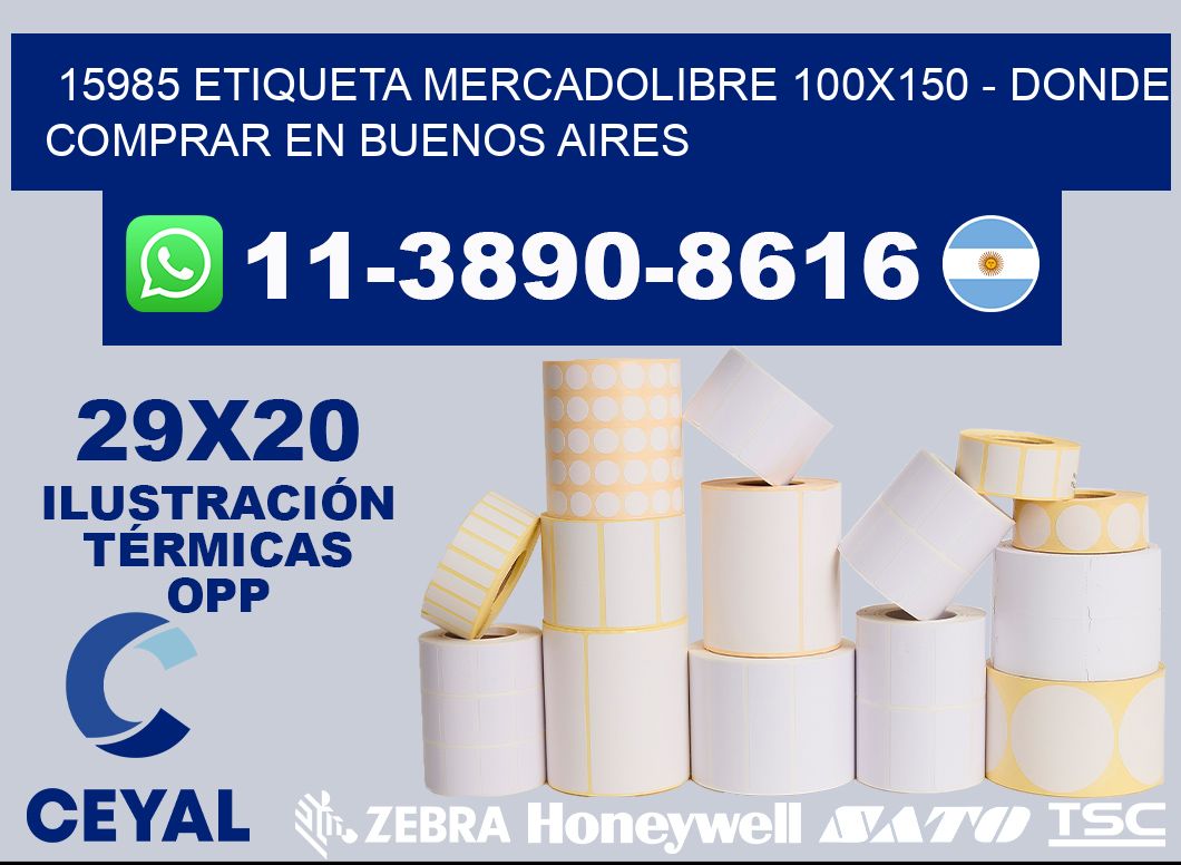15985 etiqueta MercadoLibre 100x150 - Donde Comprar en Buenos Aires