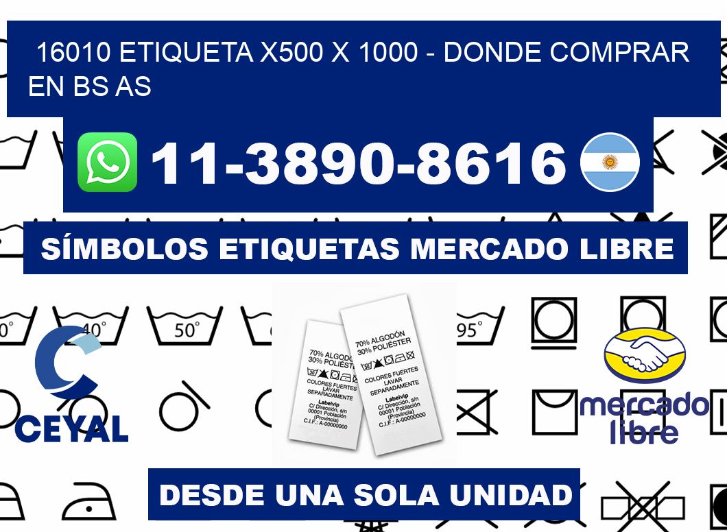 16010 etiqueta x500 x 1000 - Donde Comprar en bs as