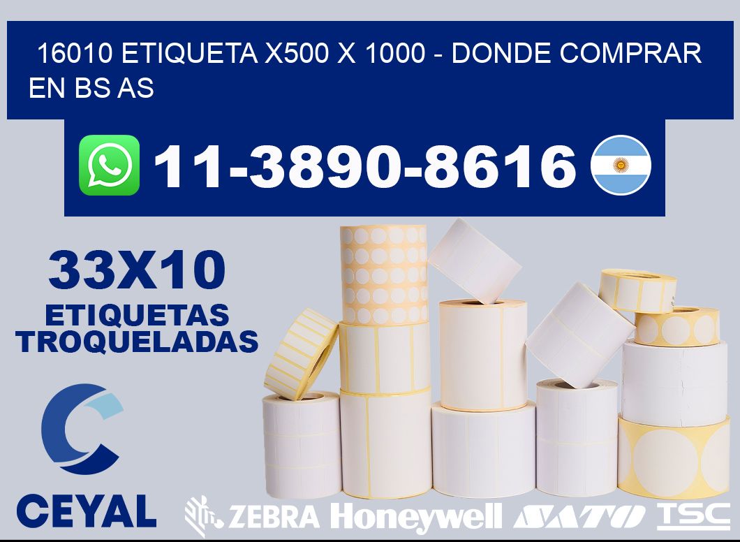 16010 etiqueta x500 x 1000 - Donde Comprar en bs as