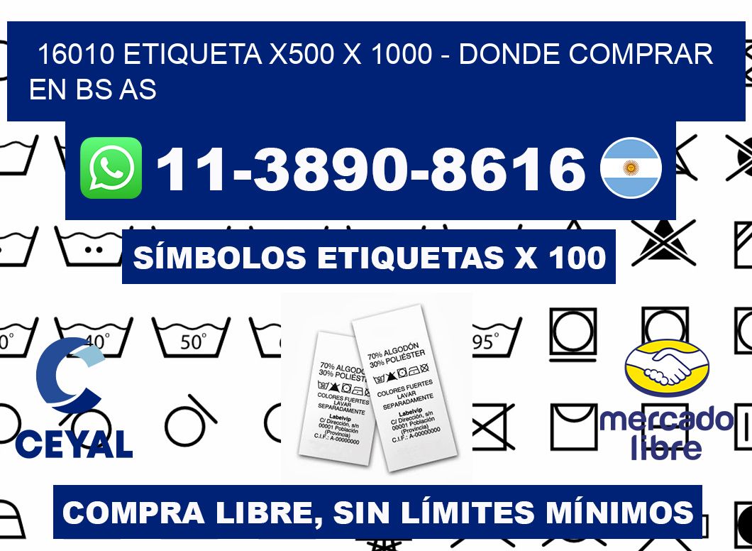 16010 etiqueta x500 x 1000 - Donde Comprar en bs as