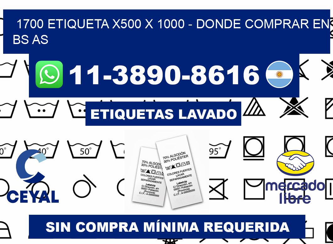 1700 etiqueta x500 x 1000 - Donde Comprar en bs as