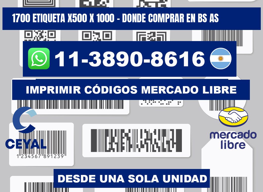 1700 etiqueta x500 x 1000 - Donde Comprar en bs as