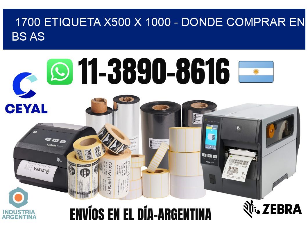 1700 etiqueta x500 x 1000 - Donde Comprar en bs as