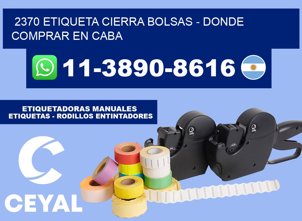 2370 etiqueta Cierra Bolsas - Donde Comprar en Caba