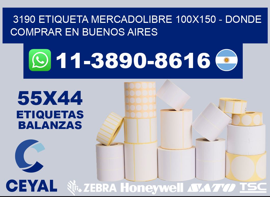 3190 etiqueta MercadoLibre 100x150 - Donde Comprar en Buenos Aires