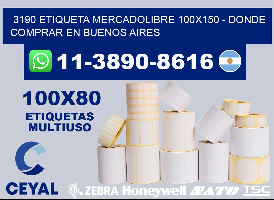 3190 etiqueta MercadoLibre 100x150 - Donde Comprar en Buenos Aires