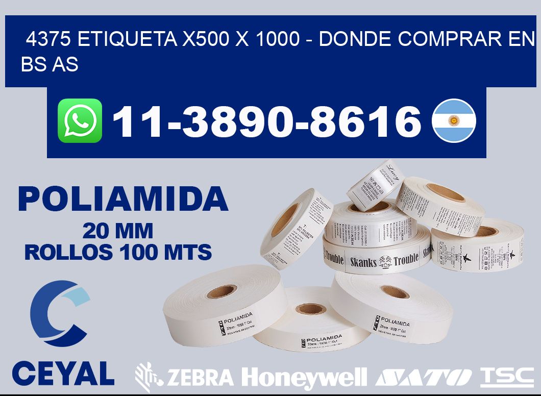 4375 etiqueta x500 x 1000 - Donde Comprar en bs as