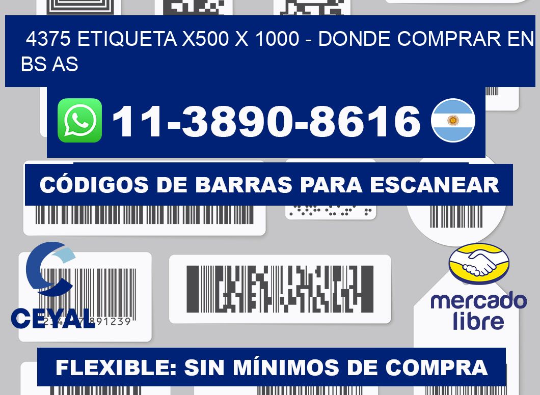 4375 etiqueta x500 x 1000 - Donde Comprar en bs as