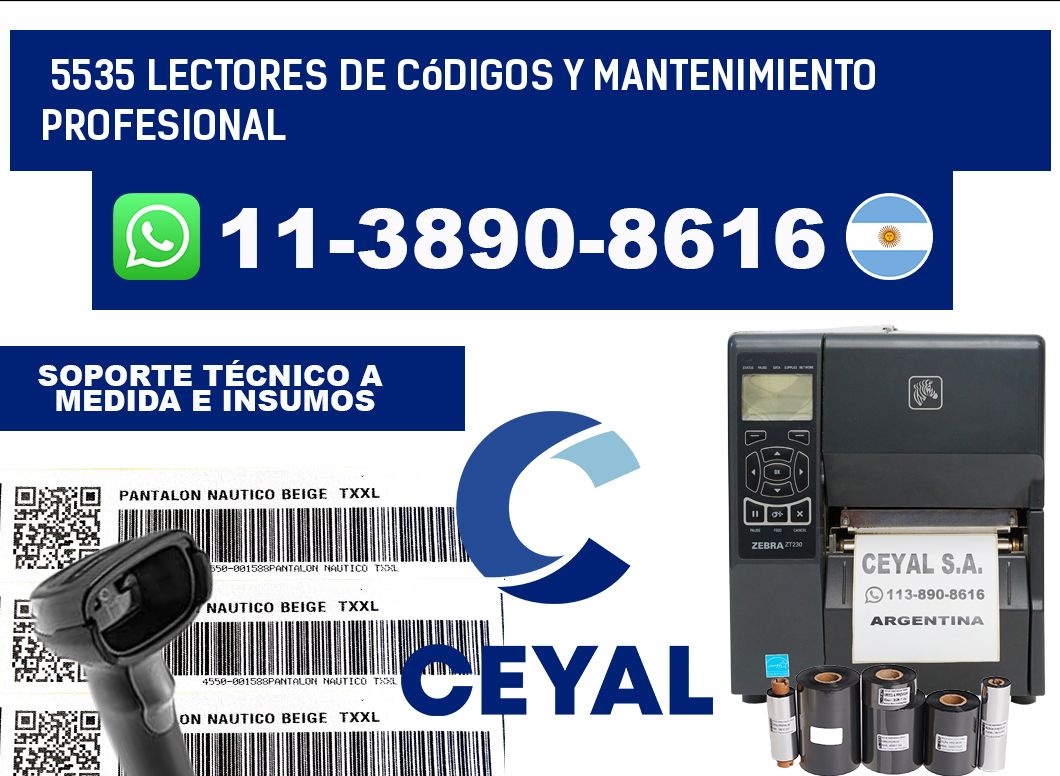 5535 Lectores de Códigos y Mantenimiento Profesional