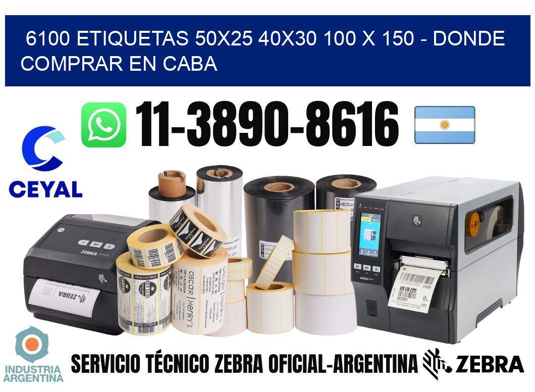6100 etiquetas 50x25 40x30 100 x 150 - Donde Comprar en Caba