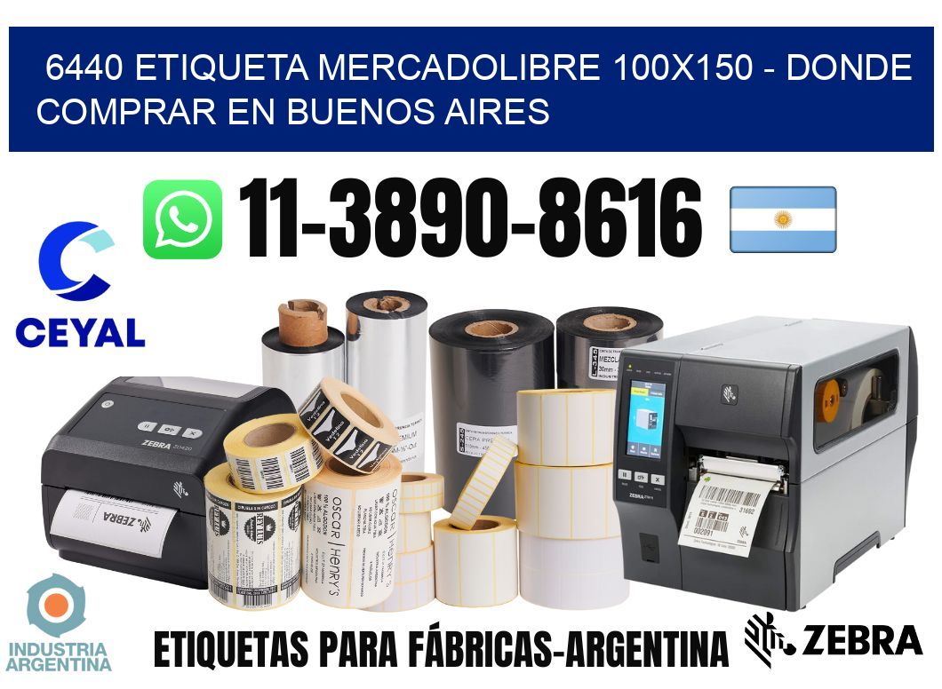 6440 etiqueta MercadoLibre 100x150 - Donde Comprar en Buenos Aires