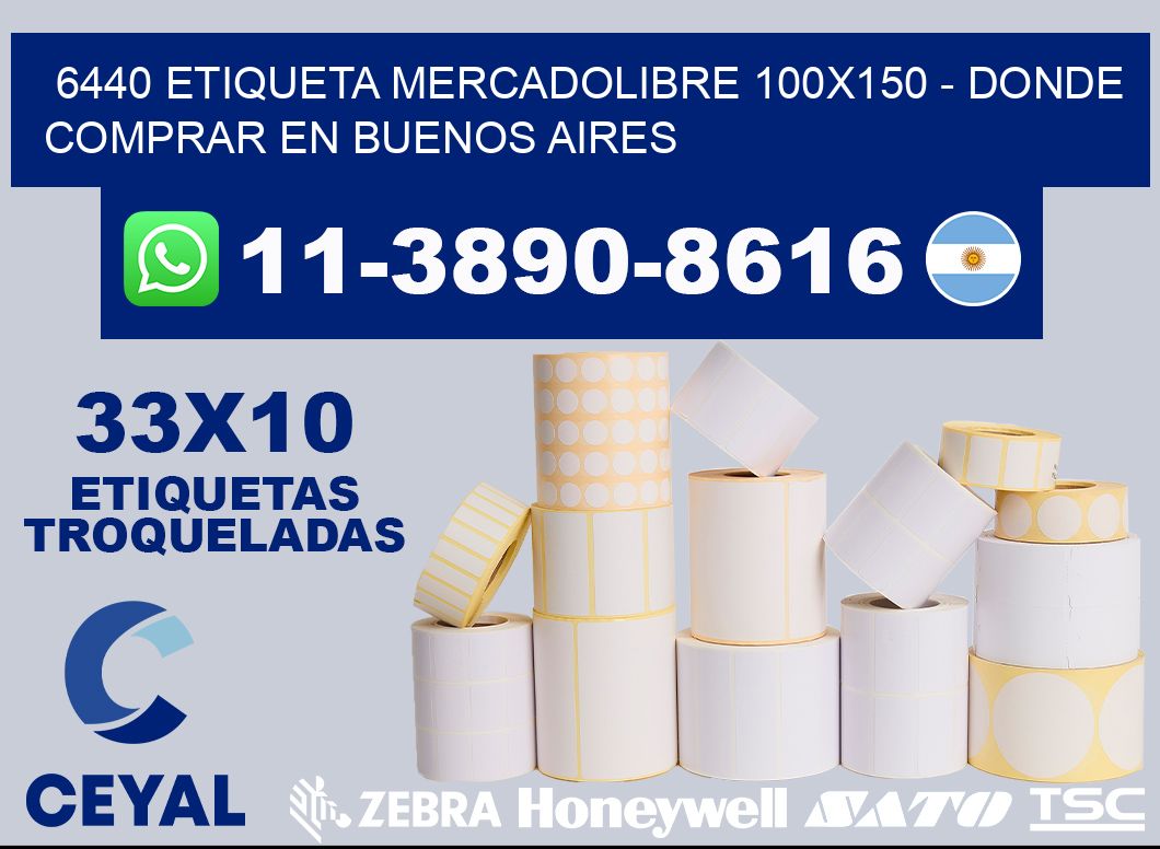 6440 etiqueta MercadoLibre 100x150 - Donde Comprar en Buenos Aires