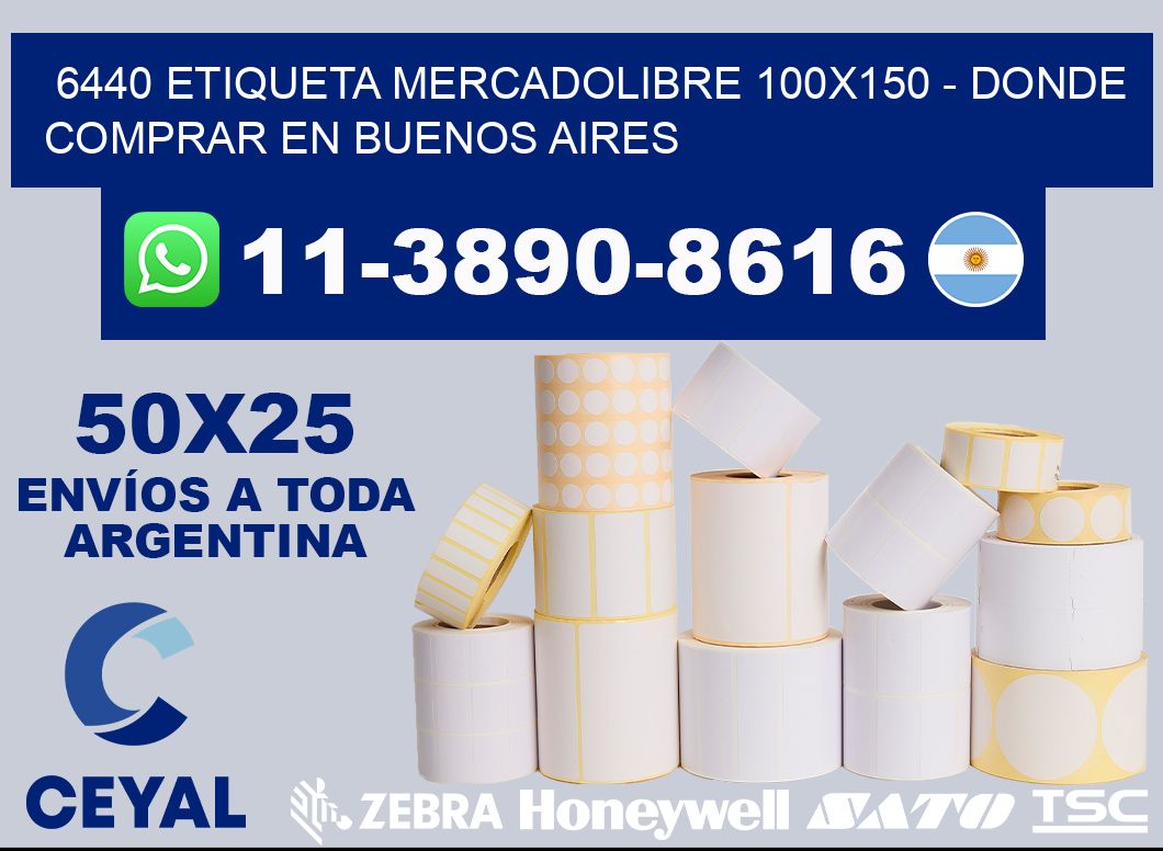 6440 etiqueta MercadoLibre 100x150 - Donde Comprar en Buenos Aires