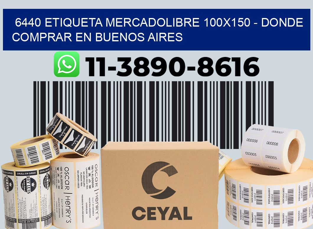 6440 etiqueta MercadoLibre 100x150 - Donde Comprar en Buenos Aires