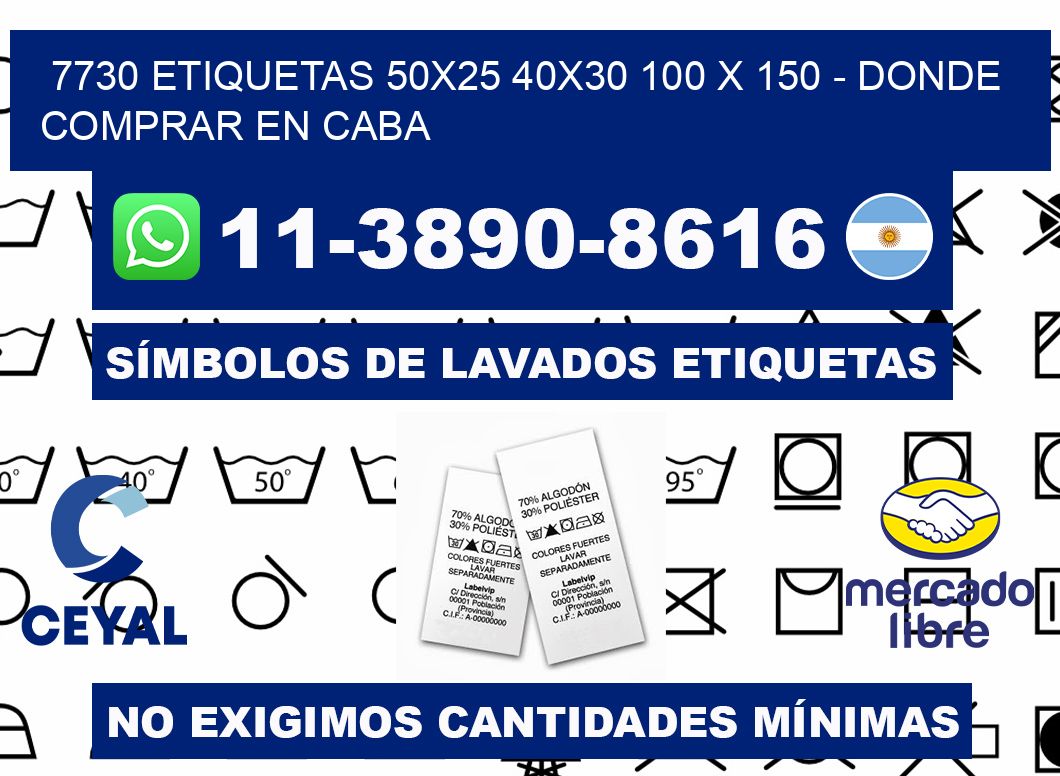 7730 etiquetas 50x25 40x30 100 x 150 - Donde Comprar en Caba