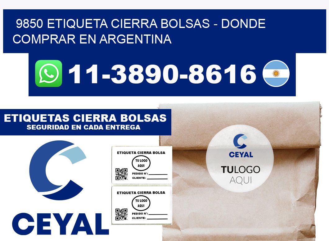 9850 etiqueta Cierra Bolsas - Donde Comprar en Argentina