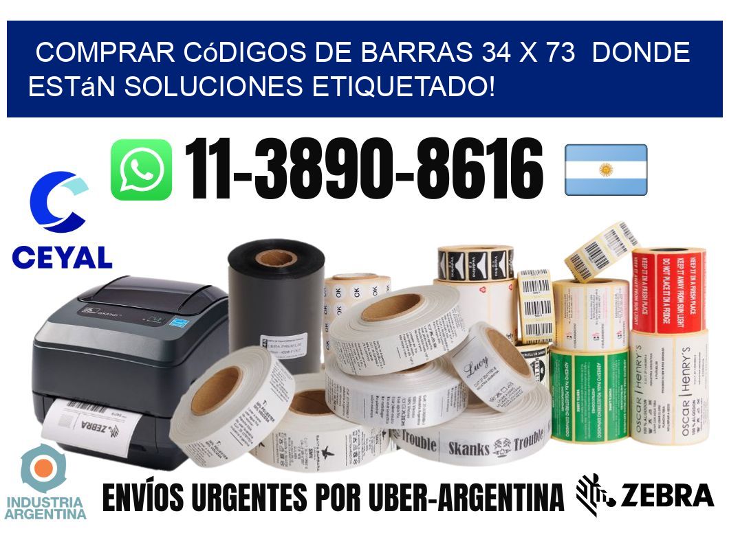 Comprar códigos de barras 34 x 73  donde están soluciones etiquetado!