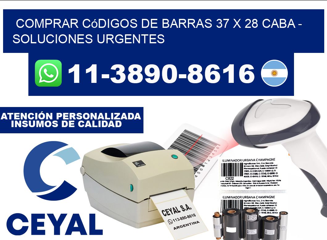 Comprar códigos de barras 37 x 28 CABA - soluciones urgentes