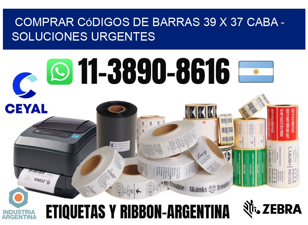 Comprar códigos de barras 39 x 37 CABA - soluciones urgentes