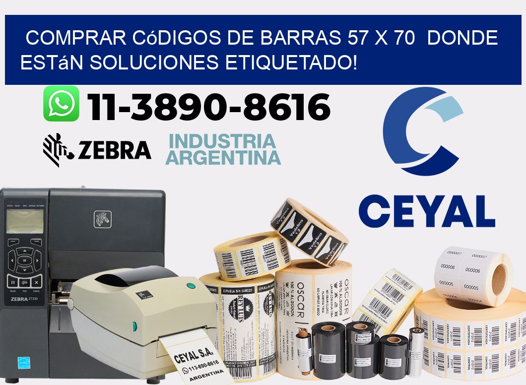 Comprar códigos de barras 57 x 70  donde están soluciones etiquetado!