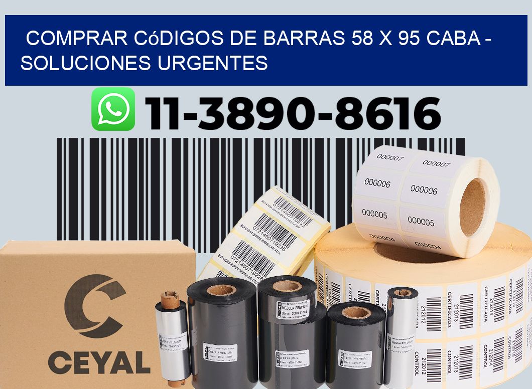 Comprar códigos de barras 58 x 95 CABA - soluciones urgentes