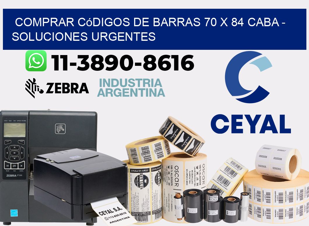 Comprar códigos de barras 70 x 84 CABA - soluciones urgentes