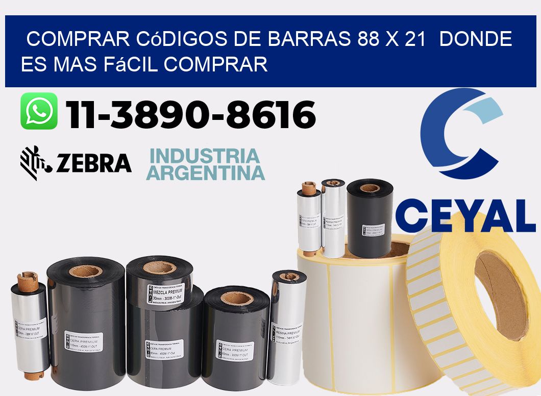 Comprar códigos de barras 88 x 21  Donde es mas fácil comprar