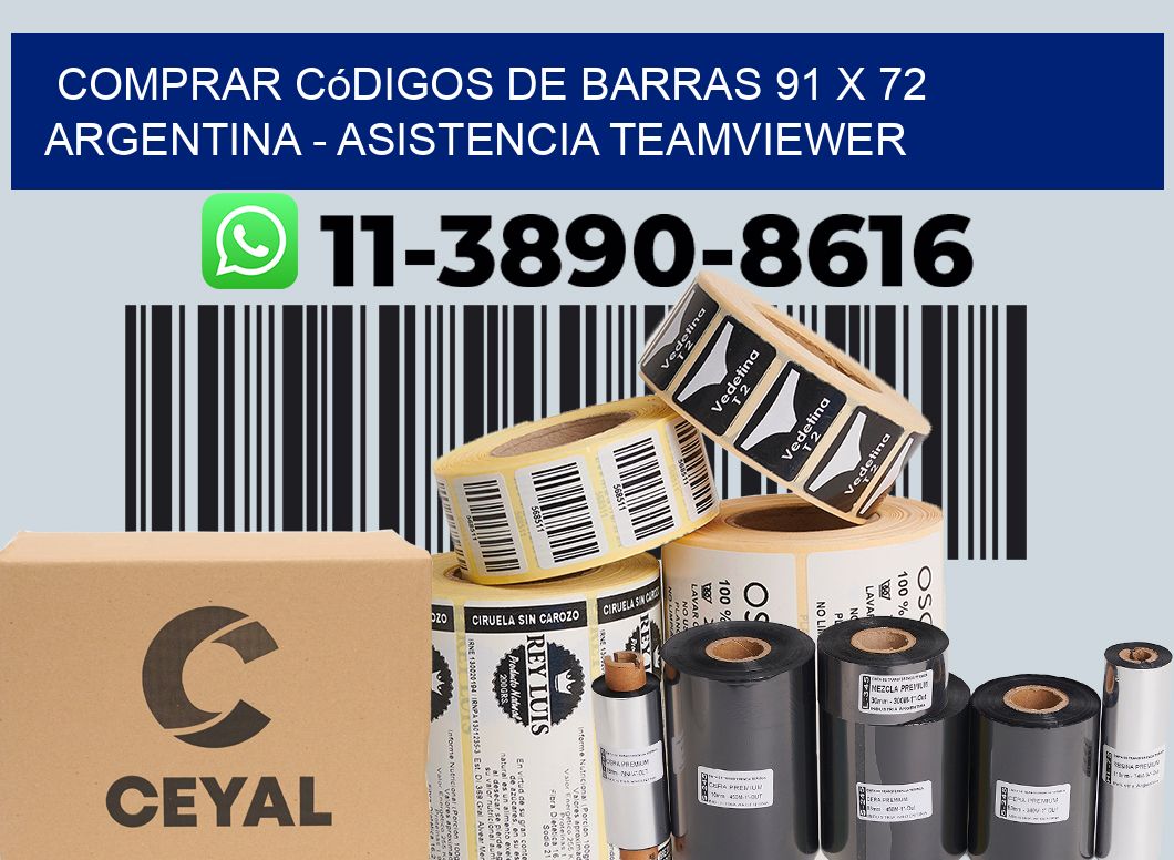 Comprar códigos de barras 91 x 72 argentina - asistencia teamviewer