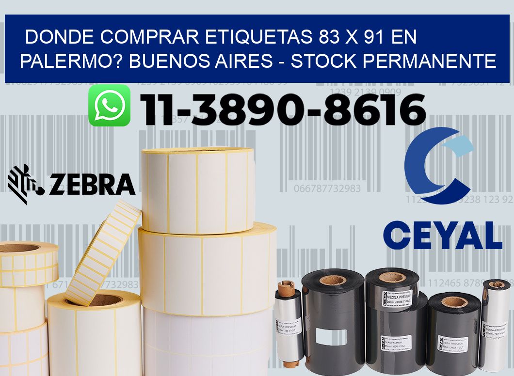 Donde Comprar etiquetas 83 x 91 en PALERMO? Buenos Aires - Stock permanente