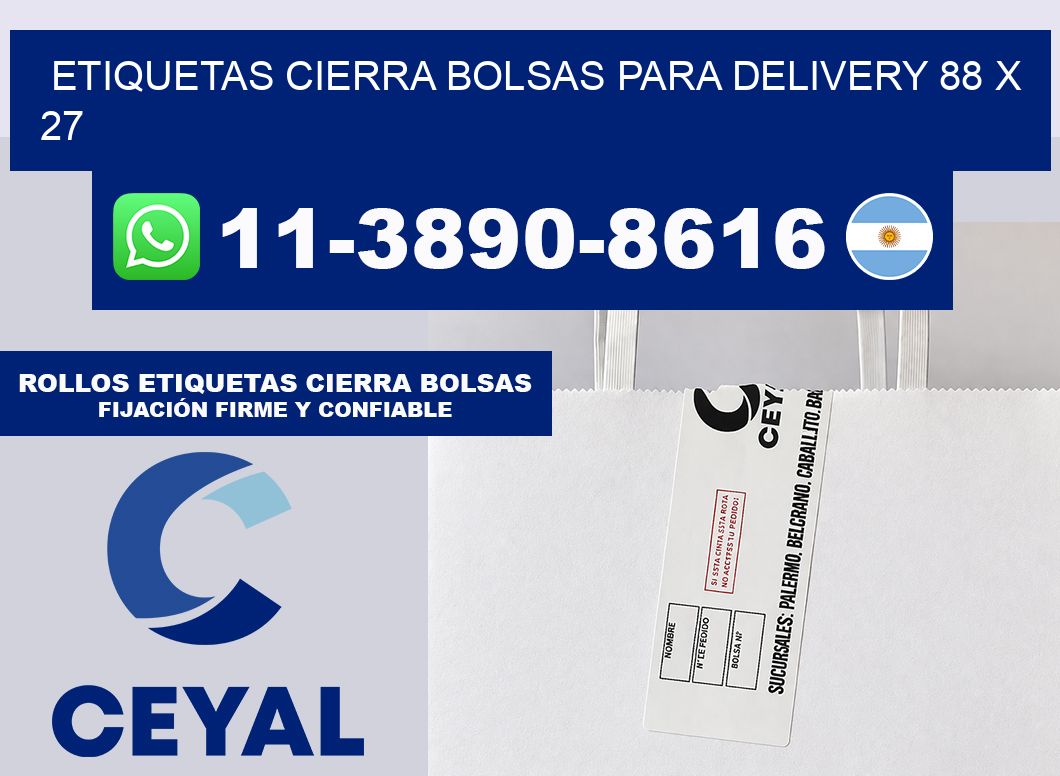 ETIQUETAS CIERRA BOLSAS PARA DELIVERY 88 x 27