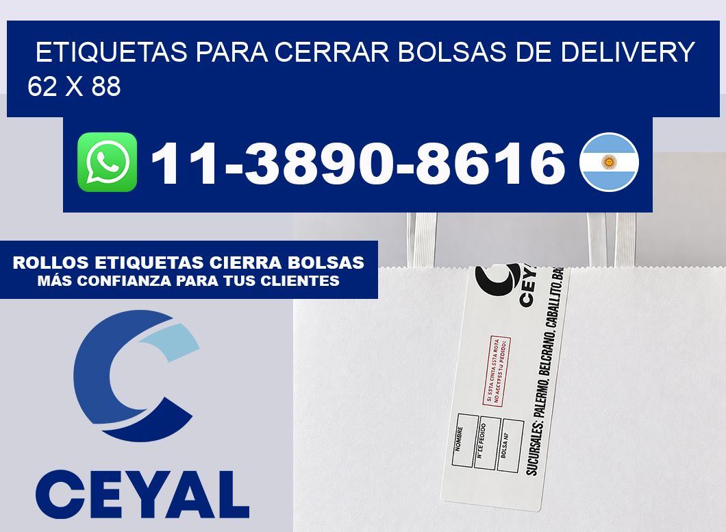 ETIQUETAS PARA CERRAR BOLSAS DE DELIVERY 62 x 88