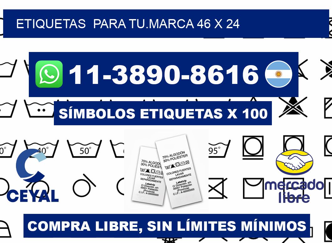 Etiquetas  para tu.marca 46 x 24