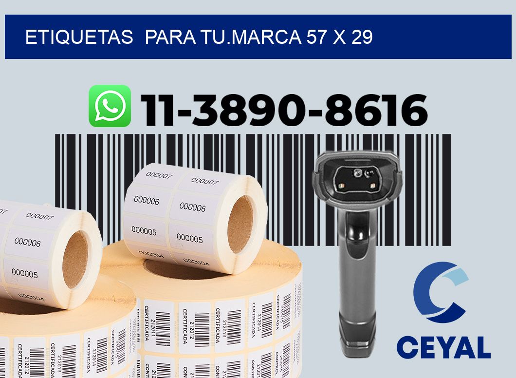 Etiquetas  para tu.marca 57 x 29