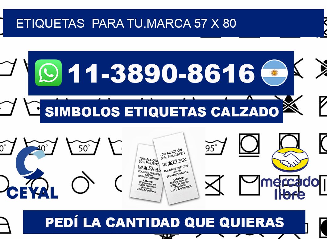 Etiquetas para tu.marca 57 x 80